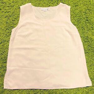 NWOT Caroline Rose Tank Top Color Ivory Size M